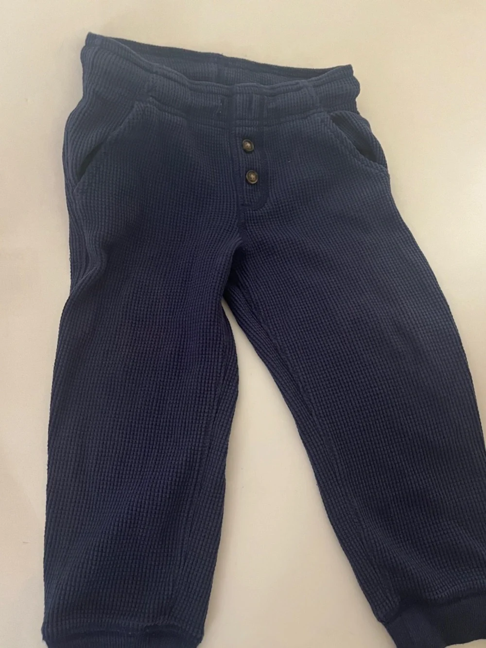 Carter's Navy Waffle Knit Jogger Pants